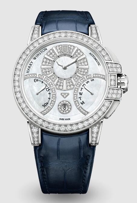 Review Harry Winston Ocean Biretrograde Automatic 42mm OCEABI42WW002 watch Replica